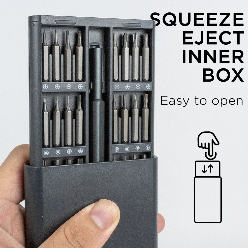 25/63 in 1 Magnetisches Präzisions-Schraubendreher-Set für Telefon und PC