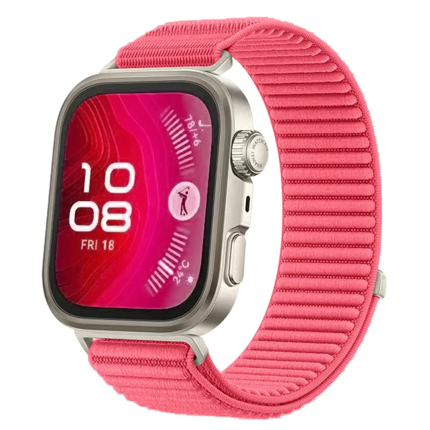 Nylon-Schlaufenarmband, atmungsaktiv und komfortabel für Smartwatches