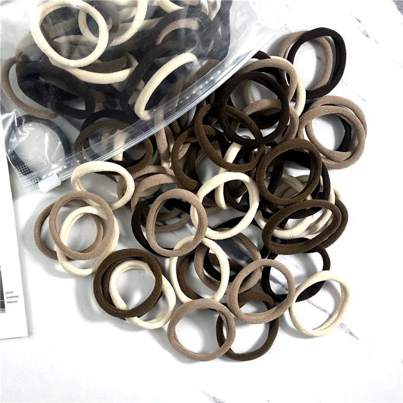 20/50 Teile/satz Haarbänder für Frauen Mädchen Grundlegende Haar Gummi Krawatten Seile 4 cm Einfache Elastische Stirnband Haar Zubehör pferdeschwanz Halter - Yabubest - Home & More