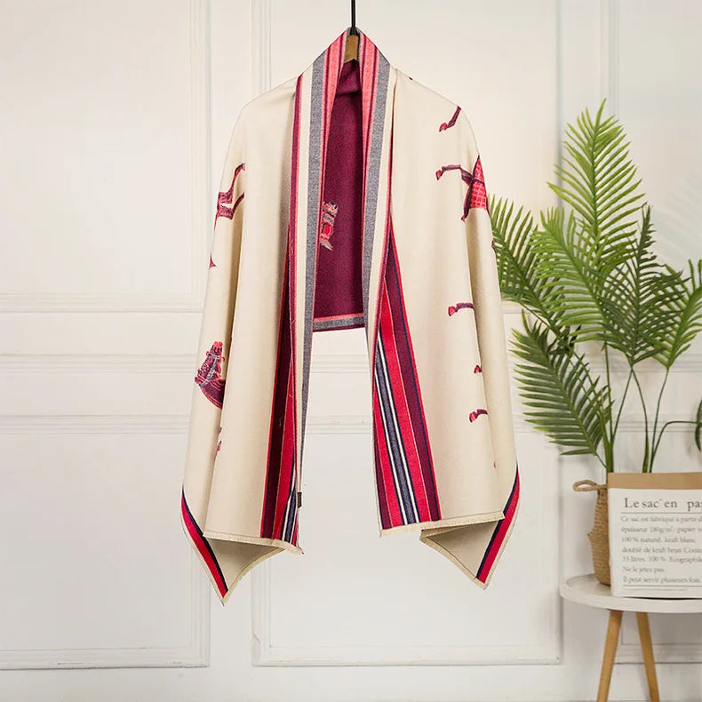 Luxuriöser Kaschmir-Gefühl Schal für Frauen im Herbst/Winter-Yabubest - Home & More