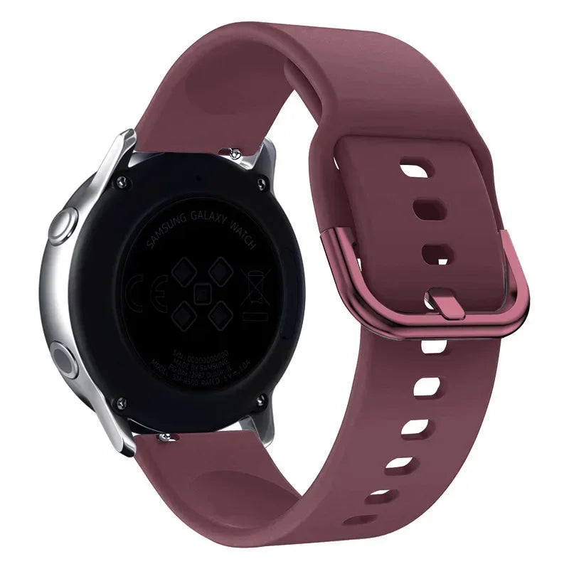 Silikon Uhrenarmband 20/22mm kompatibel mit Smartwatches und Sportuhren