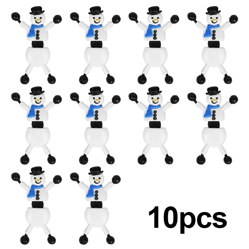 Süße Schneemann Spielfiguren als Weihnachtsgeschenk und Partyfüller