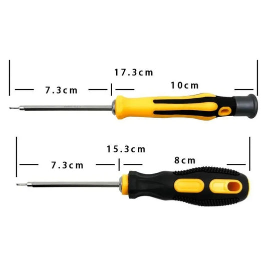 Präzises 6-in-1 Schraubendreher-Set mit rutschfestem Griff - robustem Stahl