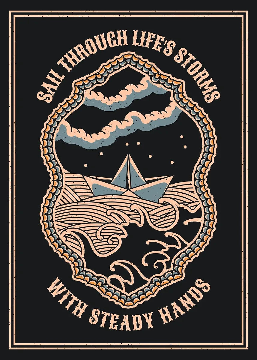 Buntes Poster mit abstrakten Blumenmustern für moderne Wandgestaltung