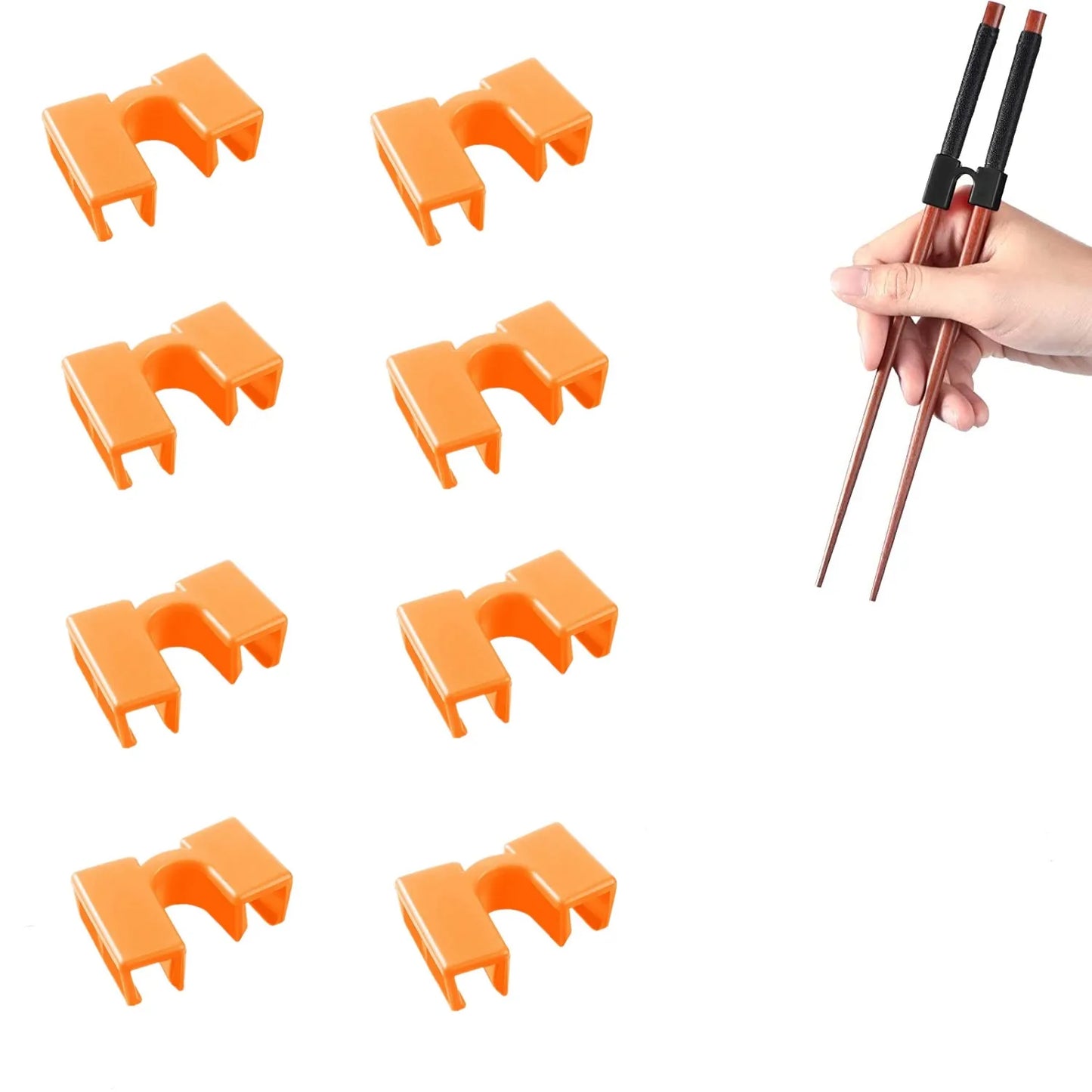 8-10PCS Japanische Essstäbchen Trainer mit Scharnier und Stecker