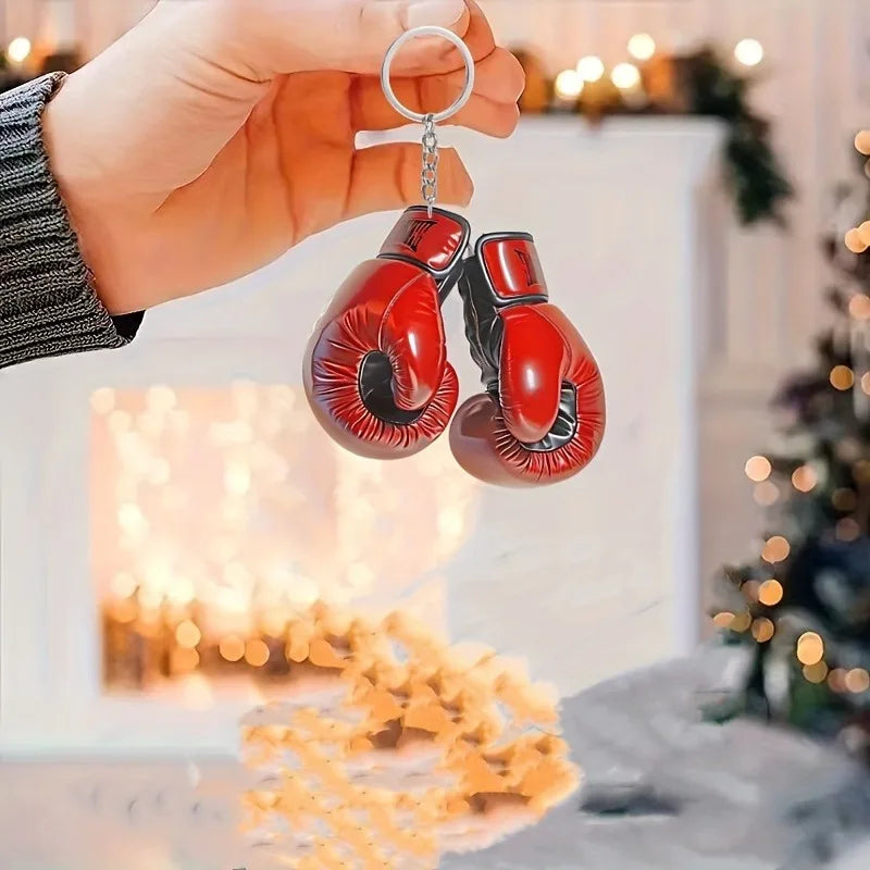 Boxhandschuh Schlüsselanhänger aus Acryl Kreativer Rucksack-Anhänger Herren