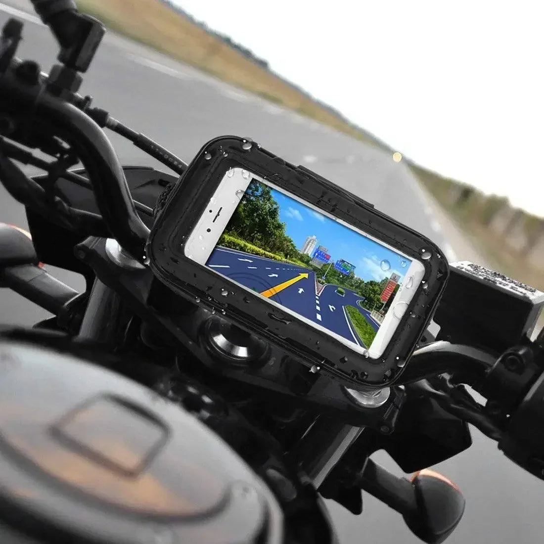 Wasserdichte Fahrrad Motorrad Lenker Handyhalterung – Smartphone Schutz Tasche