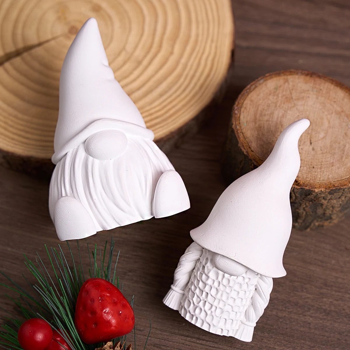 3D Weihnachtsornament Gnome Santa Claus Gießform aus Silikon