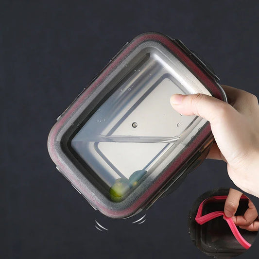 Edelstahl Bento Lunchbox Auslaufsicher – Tragbare Lebensmittel Aufbewahrung 304