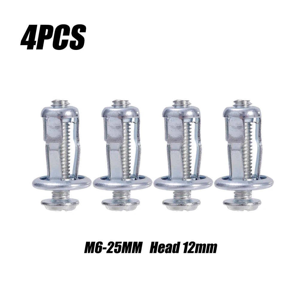 4er Set M4 M5 M6 M8 Blütenblattmuttern Schrauben Kfz Nummernschild Befestigung