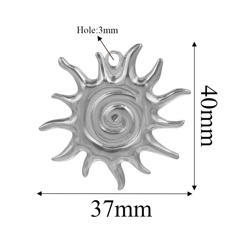 Edelstahl Gold Anhänger für individuellen DIY Schmuck
