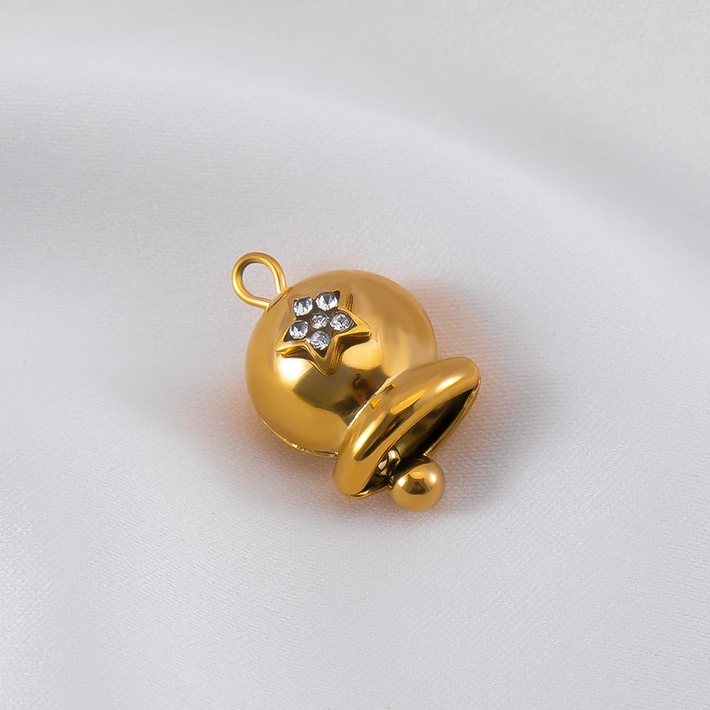 5 Stück Edelstahl Anhänger Gänseblümchen Herz Stern Glocke für Schmuck DIY-Yabubest - Home & More