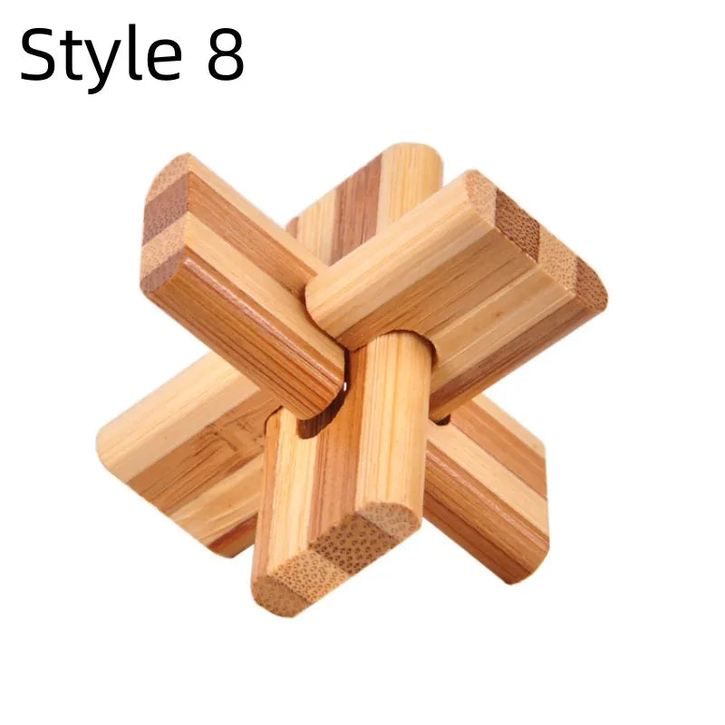 Holz Kong Ming Lock 3D Puzzle Montessori Spielzeug Kinder-Yabubest - Home & More