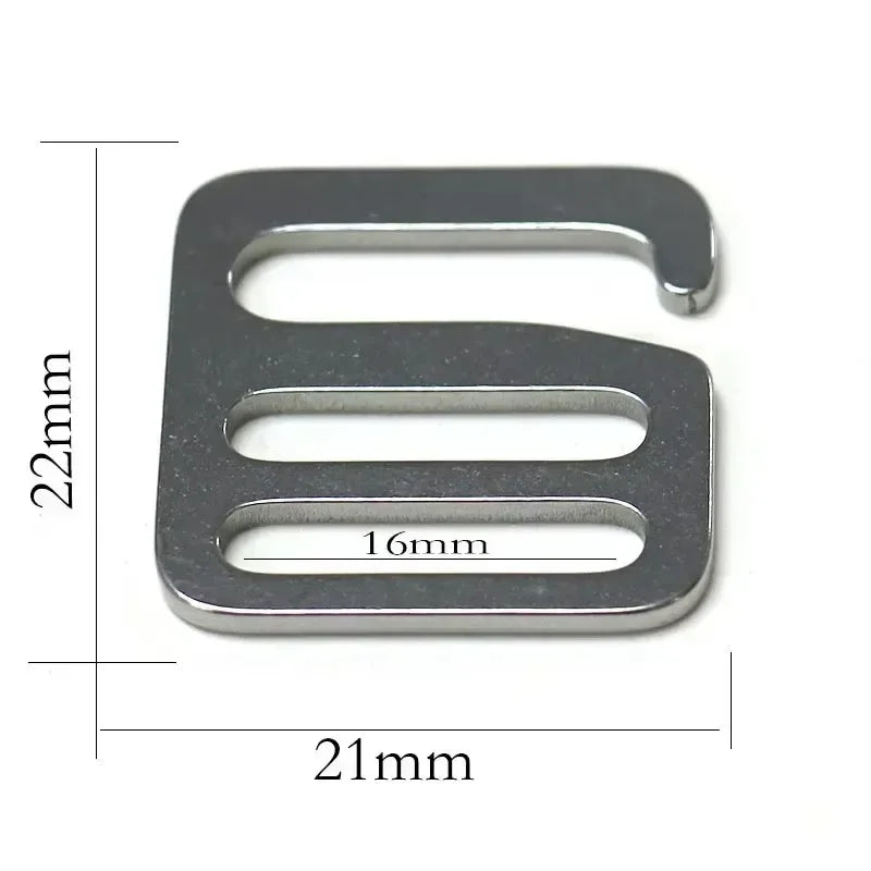 Edelstahl G Haken Schnallen 4/10 Stk. für Hundehalsband, Tasche, Gurtband