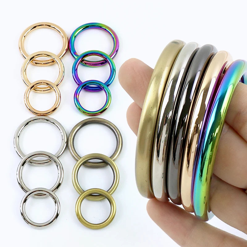 5 10 Stück O-Ring Metallschnallen 15 bis 50 mm für Gurt Hundehalsband