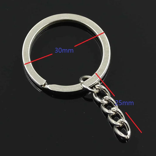 Mond Katze Schlüsselanhänger: Robust, antik-silber, stylisch - vielseitig – 30x25mm