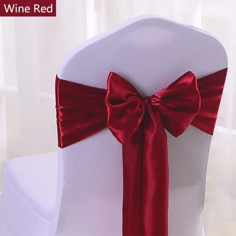 Satin Stuhlschärpen für Hochzeiten und Events 50 Stück
