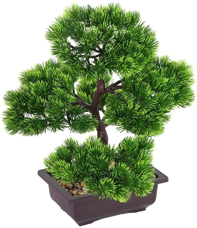Japanische Kiefern Bonsai Pflanze Heim Dekoration 33 cm Höhe Kunstpflanze