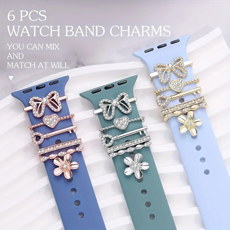 Trendige, skurrile, herzförmige, dekorative Uhrenarmbandschnallen mit Schlüsselmotiv und dekorative Schlaufen im Cartoon-Stil für einen modischen Handgelenk-Akzent-Yabubest - Home & More