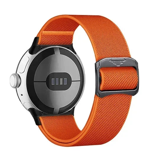 Nylon Gummiband Elastisch Armband für Google Pixel Watch 41mm und 45mm