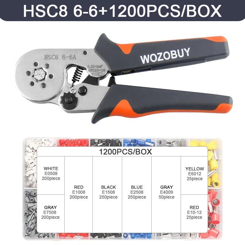 Multifunktionale Crimpzange HSC8 6-4/6-6 für elektrische Arbeiten