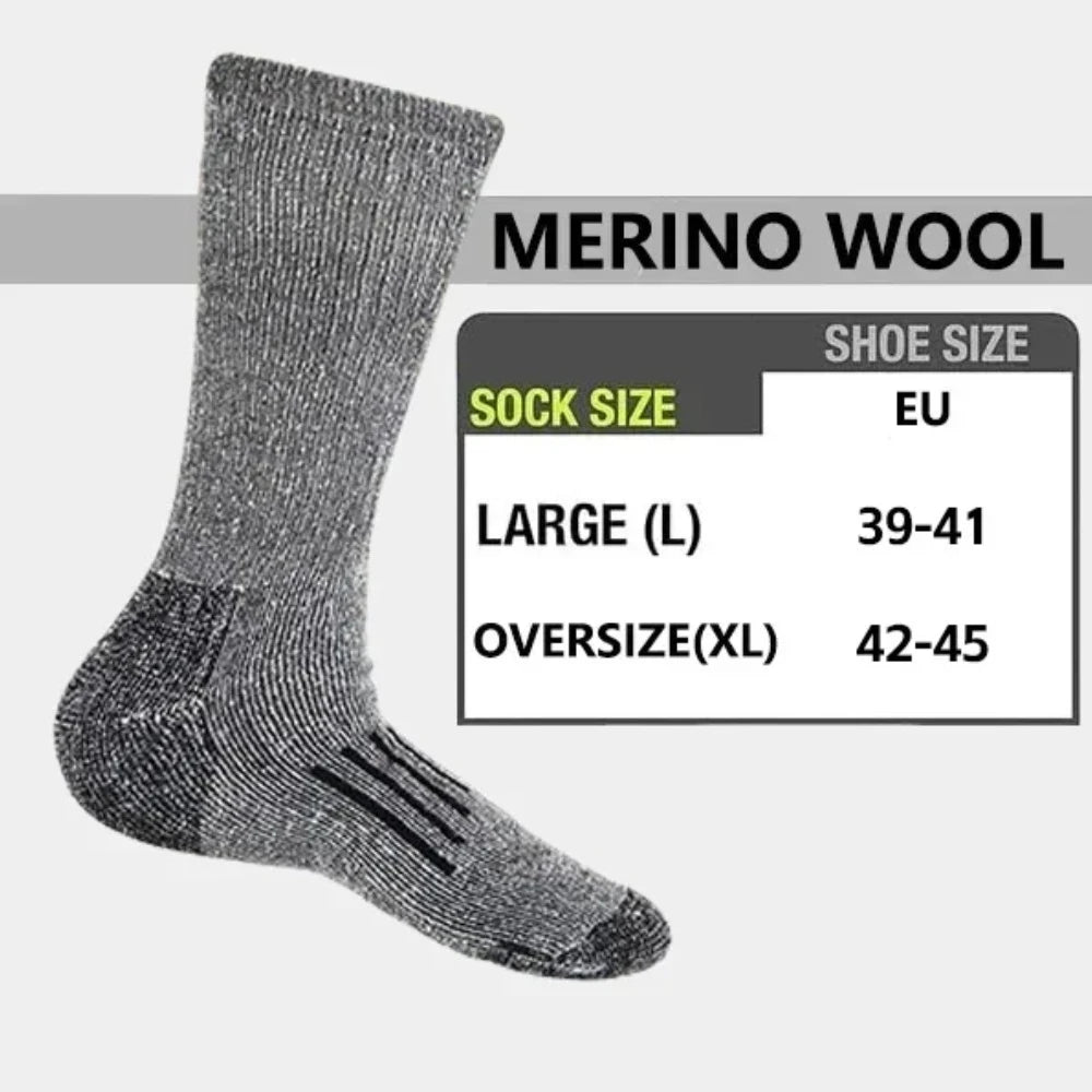 Verdickte Merinowolle Thermosocken für Herren im Winter