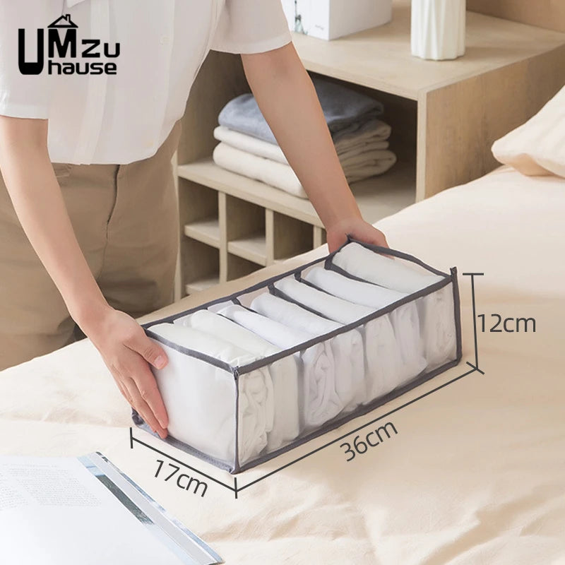 Mesh Schubladen Organizer für Unterwäsche Kleidung mit geteilten Fächern