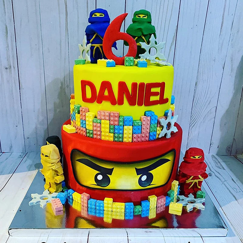 Silikonform mit Gebäude Ziegel Roboter Motiv für Kuchen und Eiswürfel