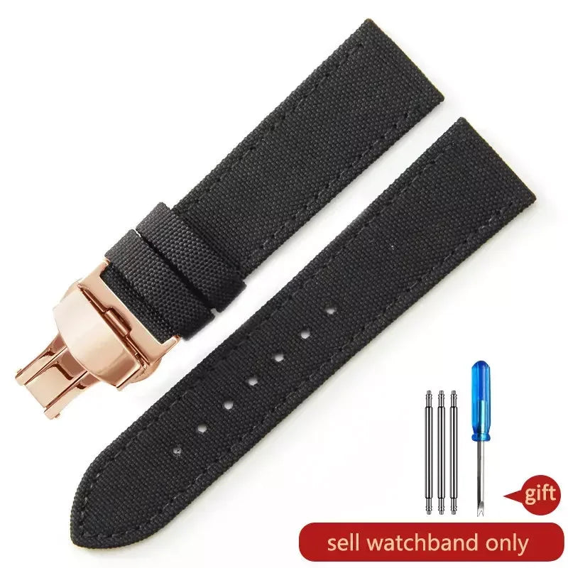 Robustes Nylon Uhrenarmband Army Style 18-24mm für viele Uhren