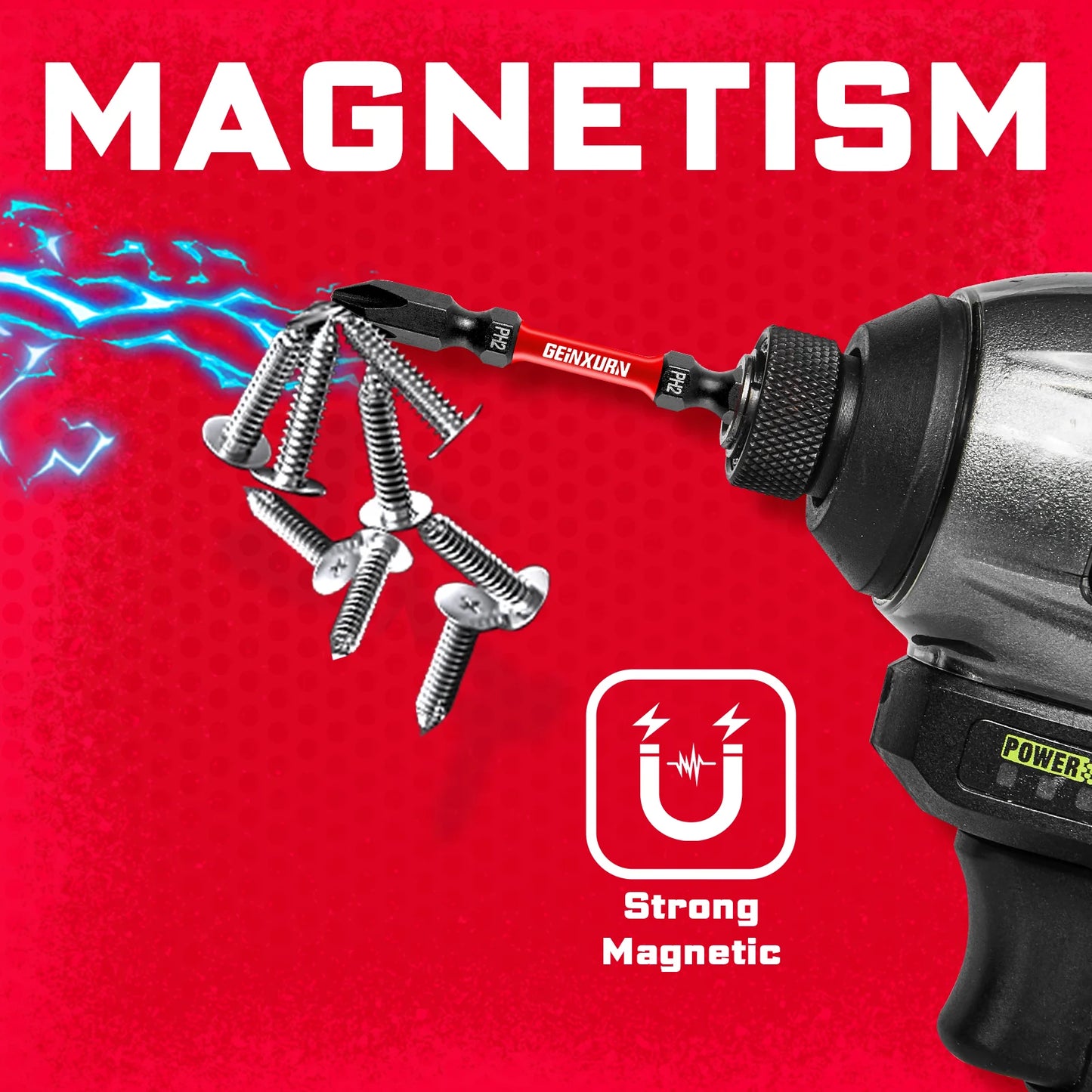 Doppelseitiger PH2 Impact Bit Set aus S2-Stahl für hohe Drehmoment-Anwendungen
