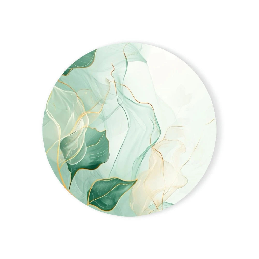 Runder Keramikuntersetzer mit Korksockel Marmoroptik für Tischdeko