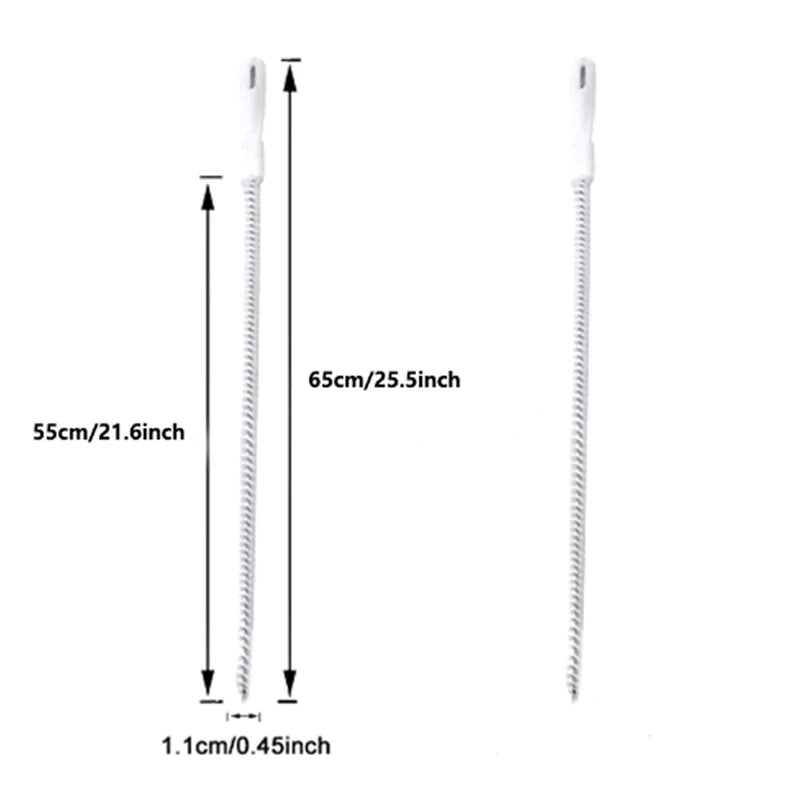 Flexible Reinigungsbürste für Abfluss Waschbecken Kanal Rohre 45 65 cm