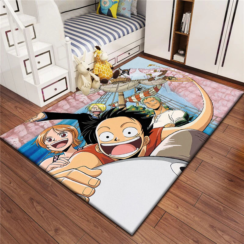 Cartoon bedruckter rechteckiger Teppich aus Polyester