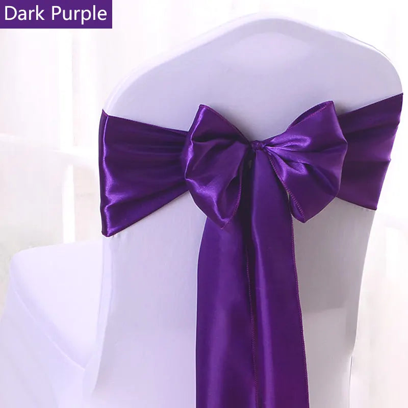 Satin Stuhlschärpen für Hochzeiten und Events 50 Stück