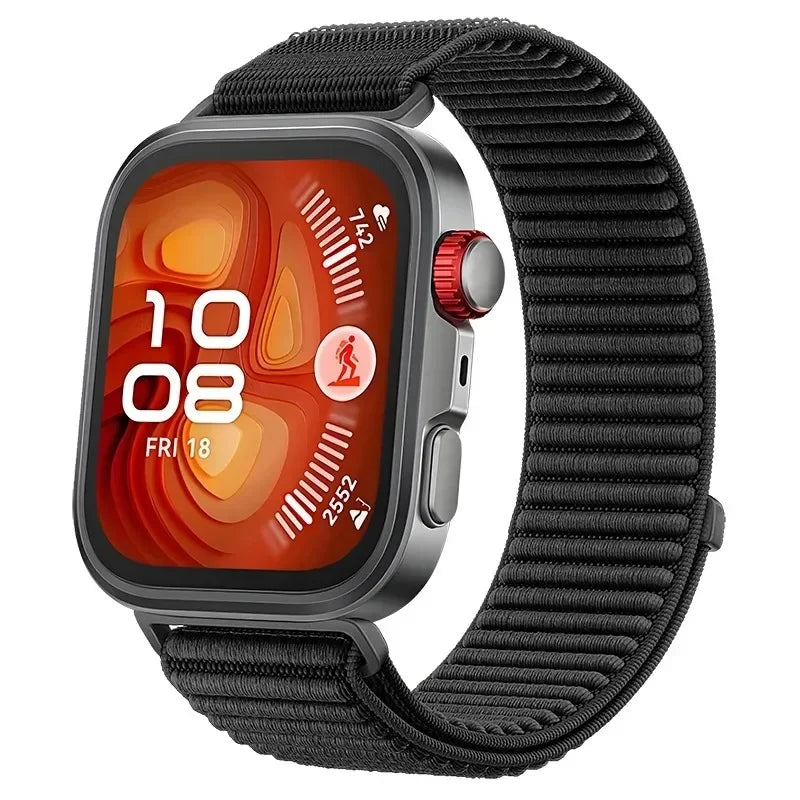 Nylon-Schlaufenarmband, atmungsaktiv und komfortabel für Smartwatches