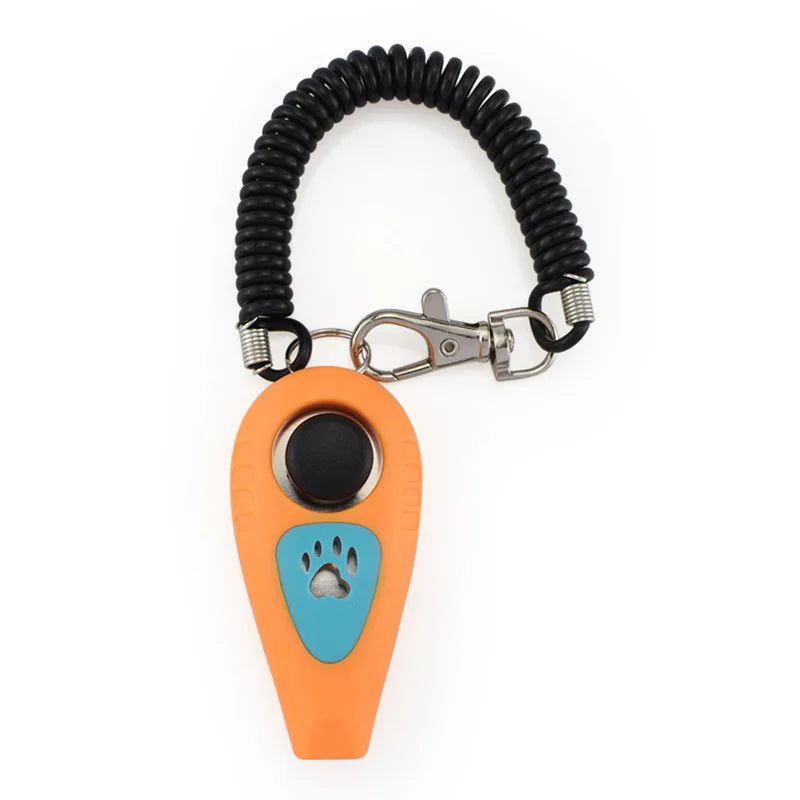 Multifunktions Haustier Clicker Pfeife – Hunde Katzen Training Schlüsselanhänger
