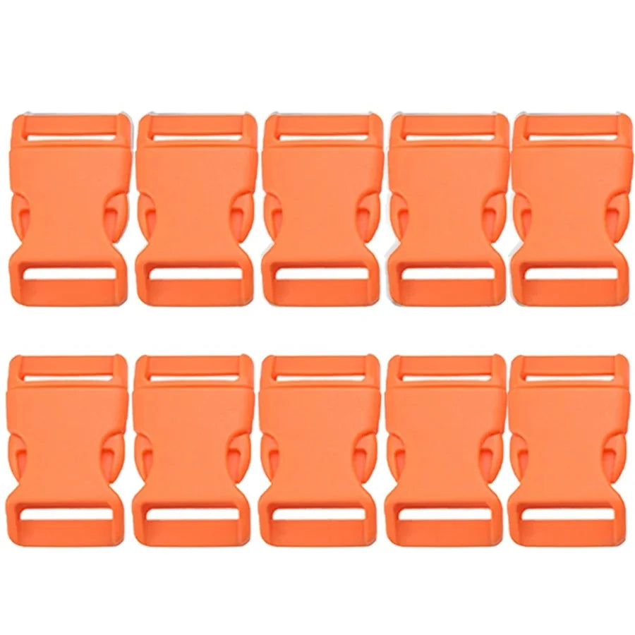 10x Seitliche Schnellverschluss Schnalle 10-25mm für Paracord Armband