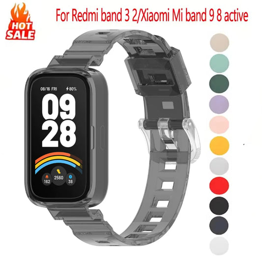 Transparentes Silikonarmband für Fitness-Tracker – Ersatzarmband Unisex