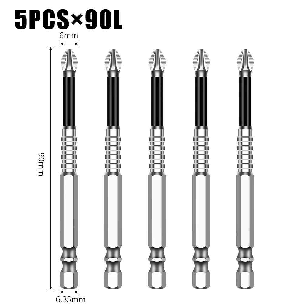 Rutschfester Kreuzschlitz-Bit mit hoher Härte und starkem Magnet
