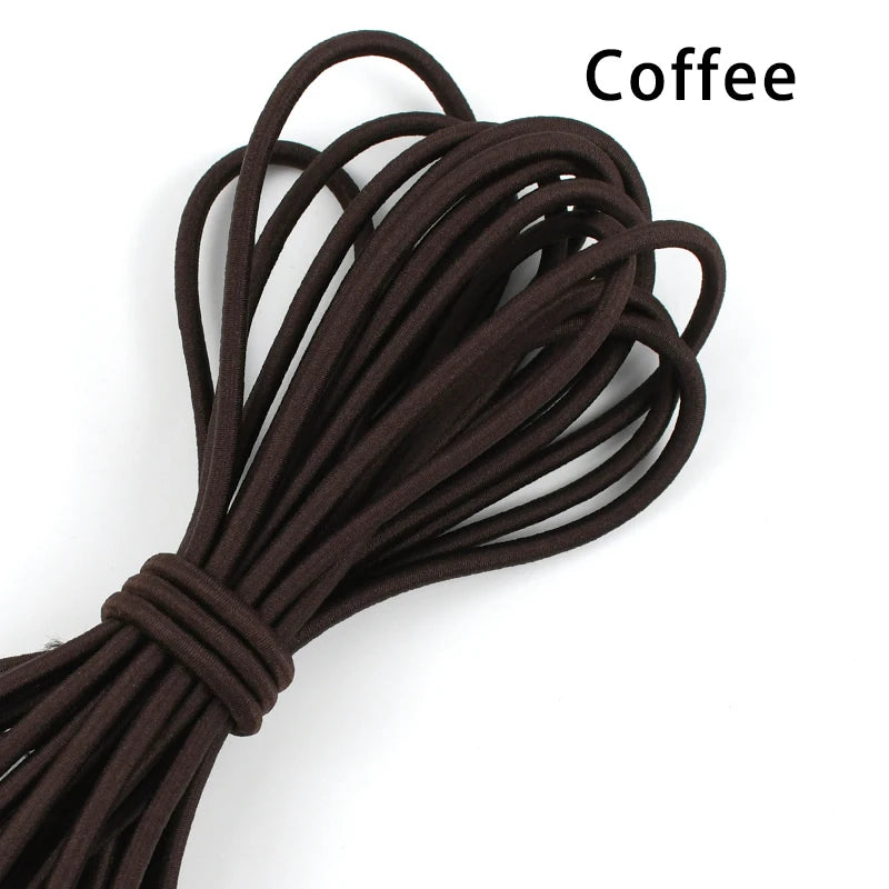 Flexibles 4mm Gummiband für DIY Kleidung, Haarbänder, Nähen