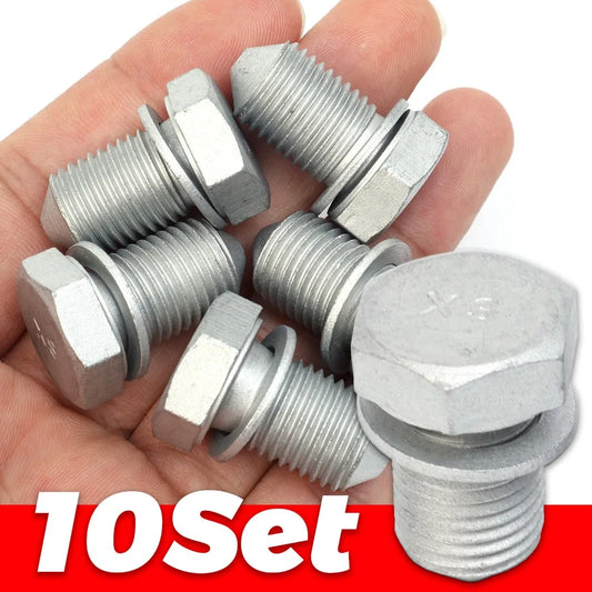 Ölablassschraube Set N90813202 Kohlenstoffstahl Ersatz Ölwechsel