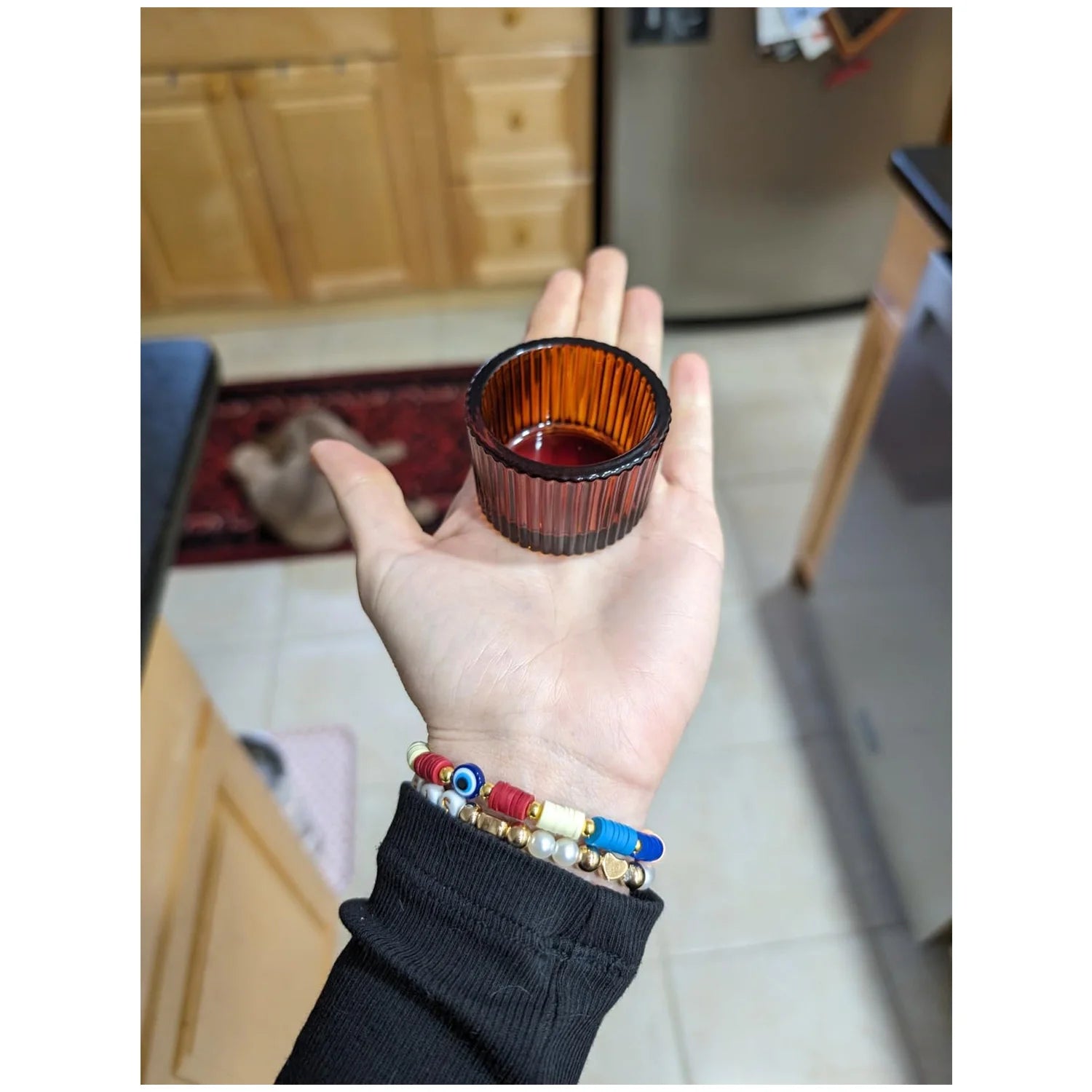 Kerzenhalter-Set aus Glas 4 Stück 2x1,4 Zoll Teelichthalter-Yabubest - Home & More