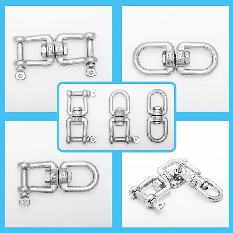 Vielseitiger drehbarer Haken aus Edelstahl für Hängesessel & Sport