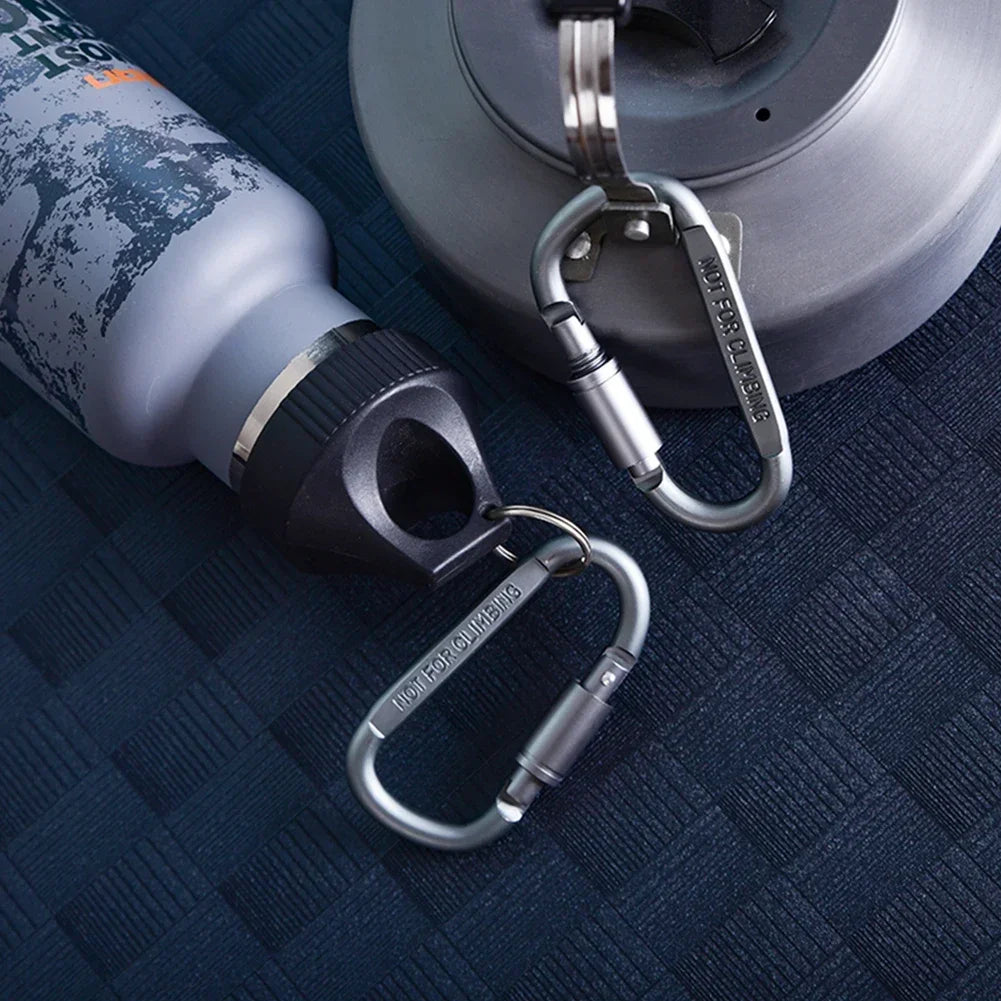 Robuste 6er Set Aluminium Karabiner – Leicht - Vielseitig für Outdoor-Abenteuer