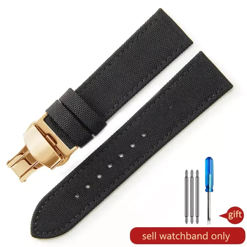 Robustes Nylon Uhrenarmband Army Style 18-24mm für viele Uhren