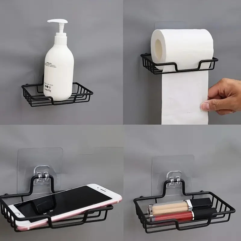 Edelstahl Seifenschale Wandmontage ohne Bohren – Für 2 Seifen mit Ablauf