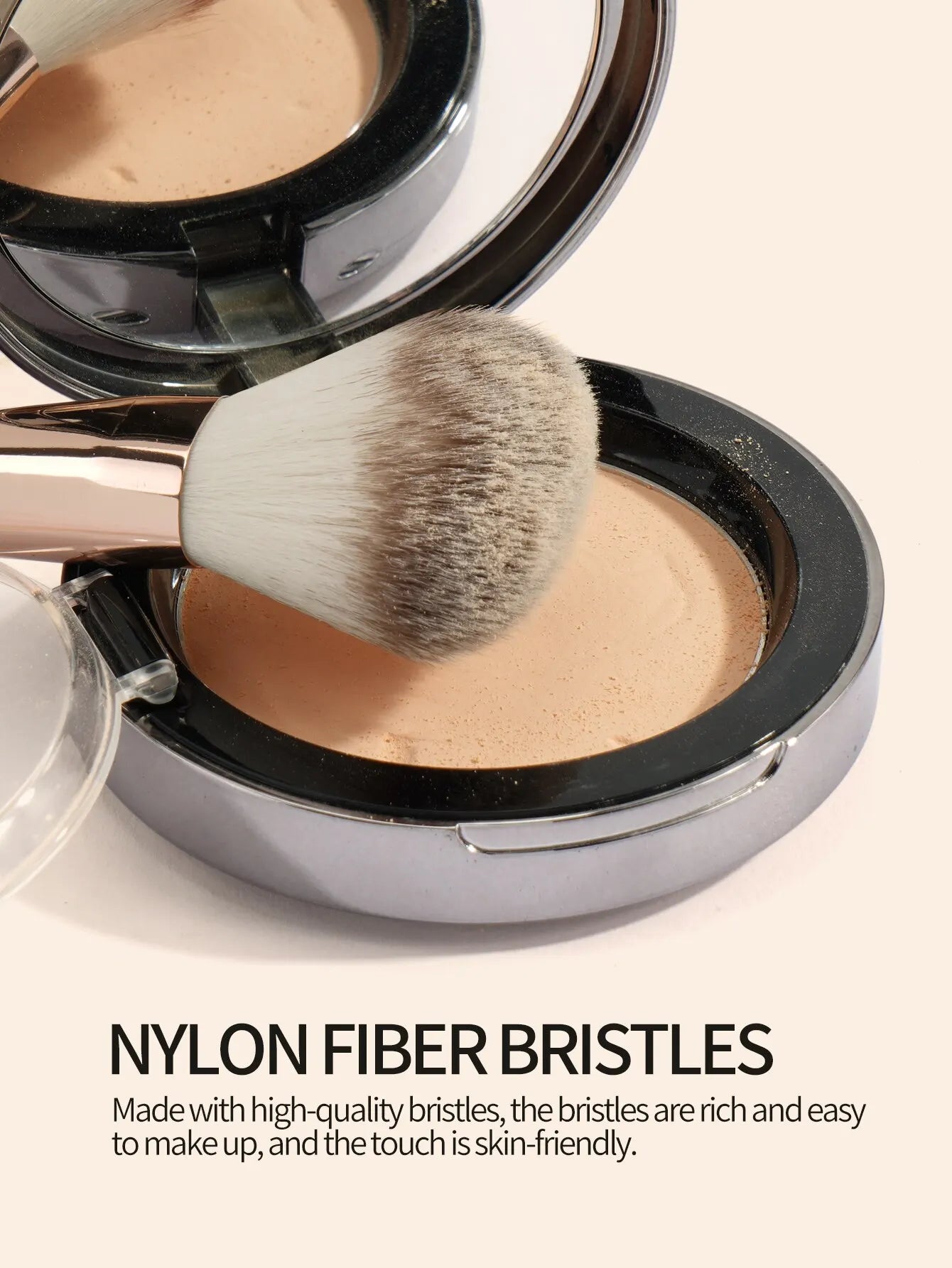 3-teiliges Make up Pinselset für Foundation Concealer Bronzer