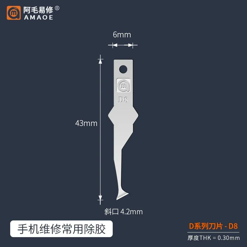 Rutschfeste Metall Skalpell Klingen Werkzeug für PCB Kleber Reparatur