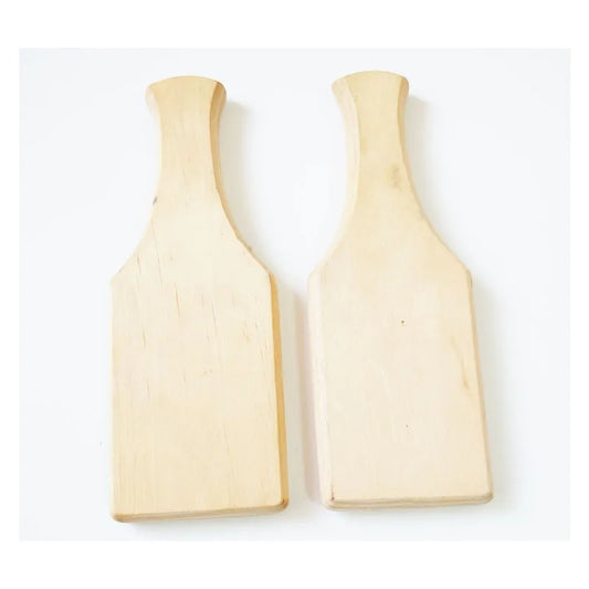 Tonpaddel Keramikwerkzeug aus Holz für Handbau und Küche glatt