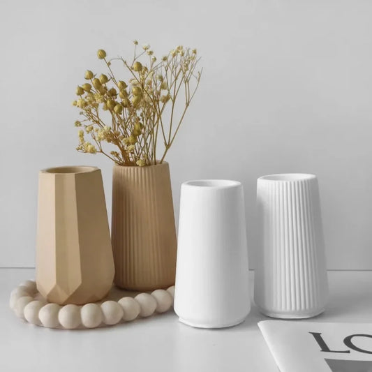 Silikonform Zylindrische Vase für Gips Epoxidharz Kerzen Deko DIY